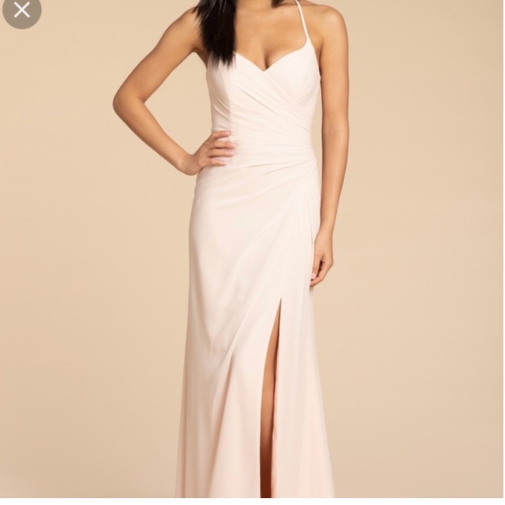Elegant Blush Evening Gown